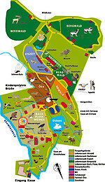 Übersichtskarte Tierpark Lohberg